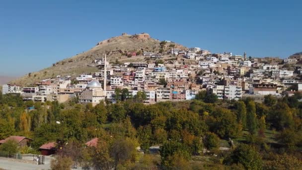 Savur Mardin Türkiye Ocak 2020 Savur Kasabası Tepede Eski Taş — Stok video