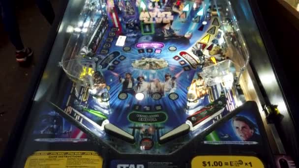 2018 San Francisco Usa August 2019 Star Wars Themed Pinball — 비디오