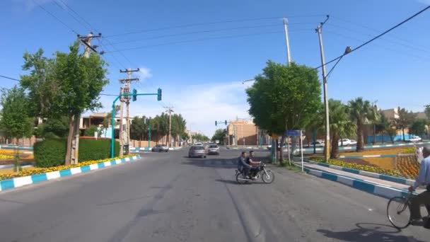 Yazd Irán Mayo 2019 Tráfico Coches Calles Ciudad Yazd Irán — Vídeo de stock