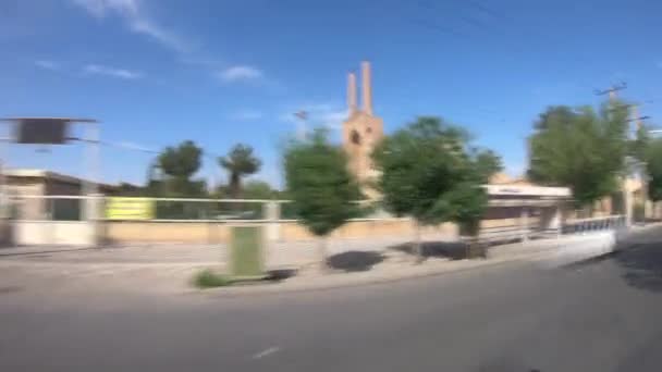 Yazd Irão Maio 2019 Vídeo Hiper Lapso Tráfego Automóvel Das — Vídeo de Stock