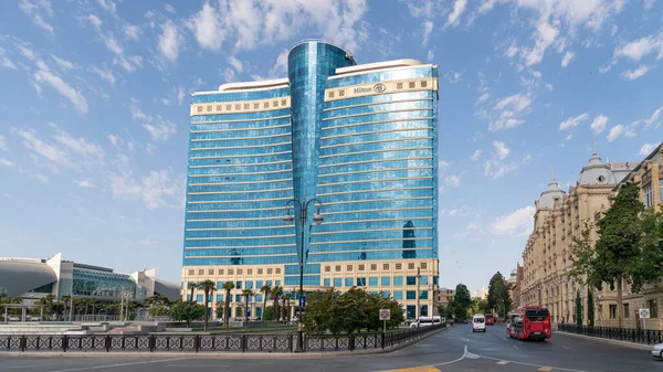 Baku Azerbaijão Julho 2019 Hilton Hotel Baku Azerbaijão — Fotografia de Stock