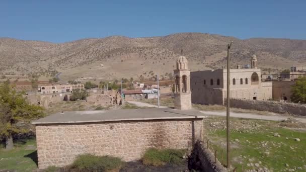 Dereici Savur Mardin Leden 2020 Opuštěná Syrská Vesnice Killit Dereici — Stock video