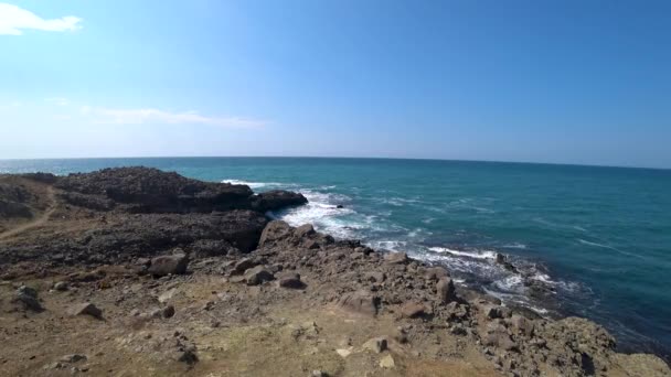 Northernmost Point Turkey Inceburun Overlooking Blacksea Karadeniz Sinop Turkey — Stock Video