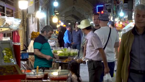 Isfahan Iran Maj 2019 Wielki Bazar Isfahan Znany Również Jako — Wideo stockowe