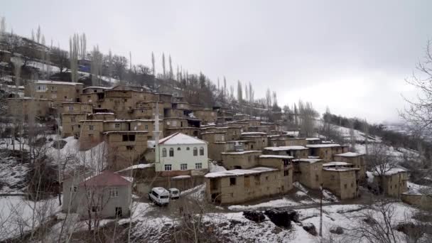 Hizan Bitlis Turquie Février 2020 Village Isolé Est Turquie Anatolie — Video