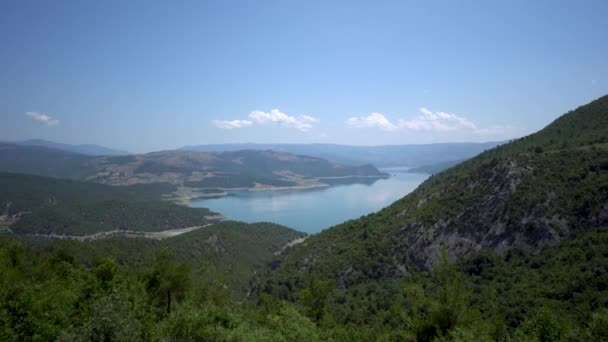 Cañón Lago Sahinkaya Vezirkopru Con Río Kizilirmak Lago Samsun Turquía — Vídeo de stock