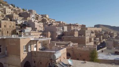 Mardin, Türkiye - Ocak 2020: Tarihi Mardin Eski Şehir Manzarası
