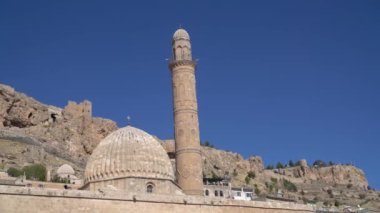 Mardin, Türkiye - Ocak 2020: Mardin Büyük Camii olarak da bilinen Ulu Cami 'nin Minaresi