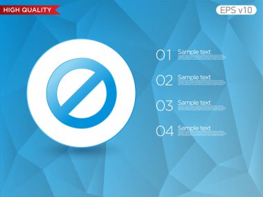 Simge durdurmak. Dur simgesi düğmesiyle. Modern UI vektör