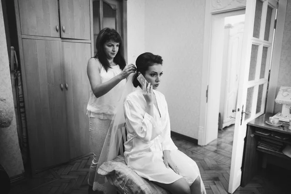 Bride on wedding day — Stock Photo, Image