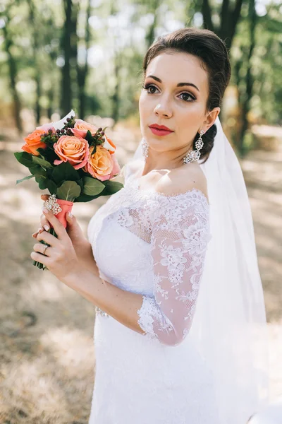 Novia en el día de la boda — Foto de Stock