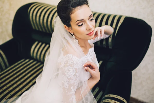 Noiva no dia do casamento — Fotografia de Stock