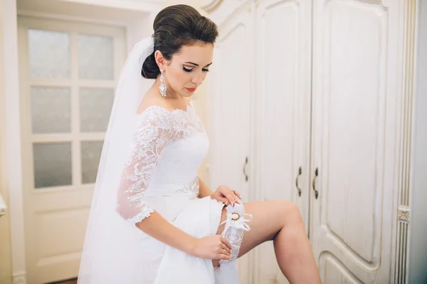 Novia en el día de la boda — Foto de Stock