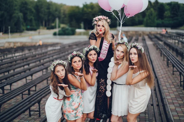 Festa das galinhas antes do casamento — Fotografia de Stock