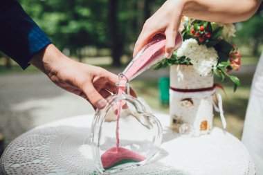 Gelin ve Damat Düğün dekorasyon oluşturmak