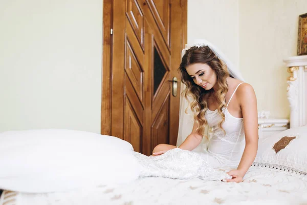 Noiva no dia do casamento — Fotografia de Stock