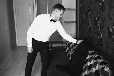 yakışıklı genç damat