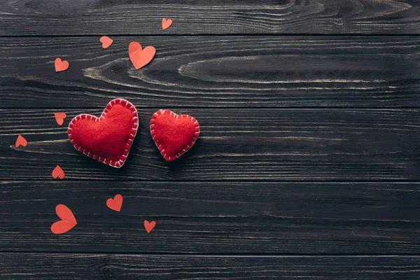 Valentines day background with hearts — Stock Photo, Image