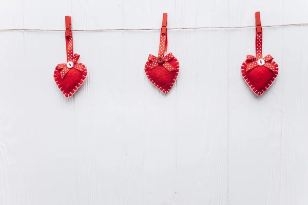 Sfondo San Valentino con cuori — Foto Stock