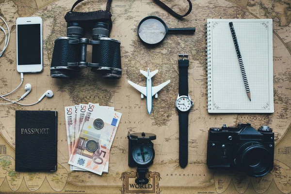 Vamos a viajar diseño de banner — Foto de Stock