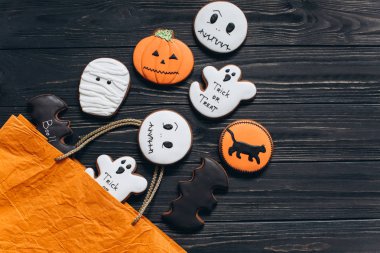 paket için Halloween korku gingerbread ile