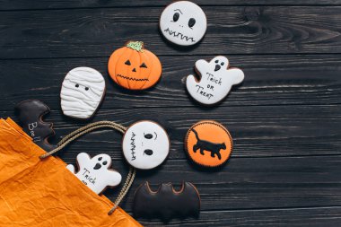 paket için Halloween korku gingerbread ile