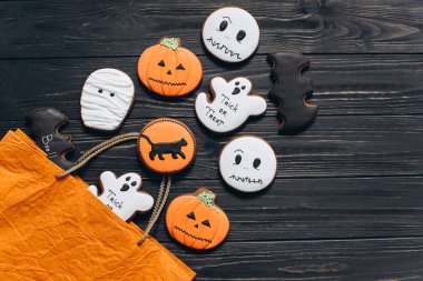 paket için Halloween korku gingerbread ile