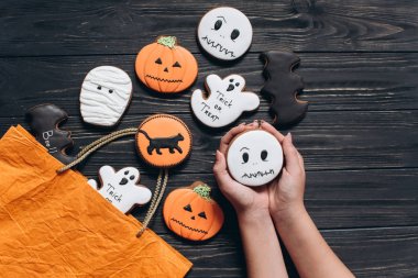 paket için Halloween korku gingerbread ile