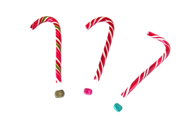 Üç Noel personel beyaz izole arka planda bir konu olarak