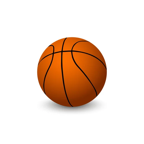 Vektor Basketball isoliert auf weißem Hintergrund — Stockvektor