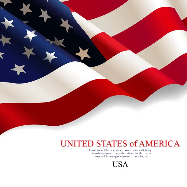 États-Unis d'Amérique. Drapeau USA — Image vectorielle