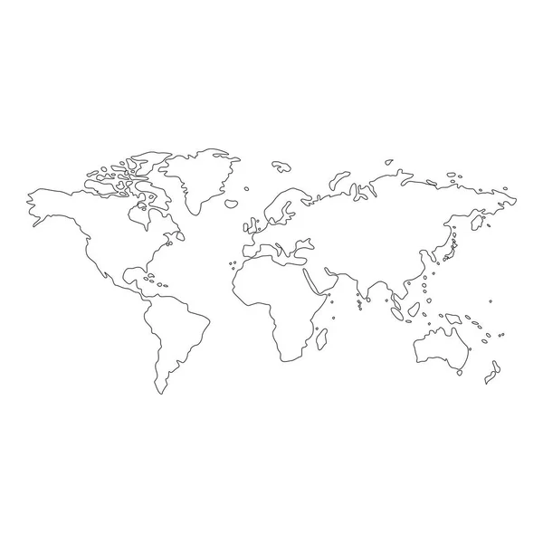 Vettore Mondo illustrazione globale — Vettoriale Stock
