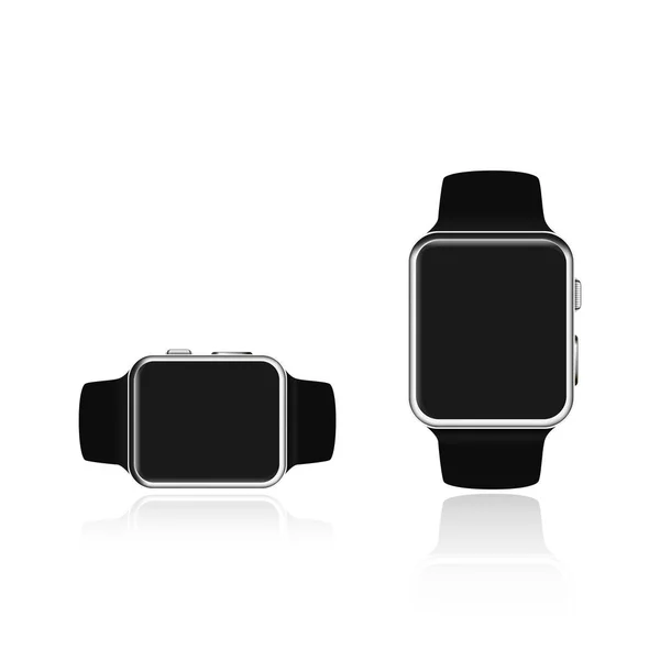 Smart watch isolato su sfondo bianco. Illustrazione vettoriale . — Vettoriale Stock