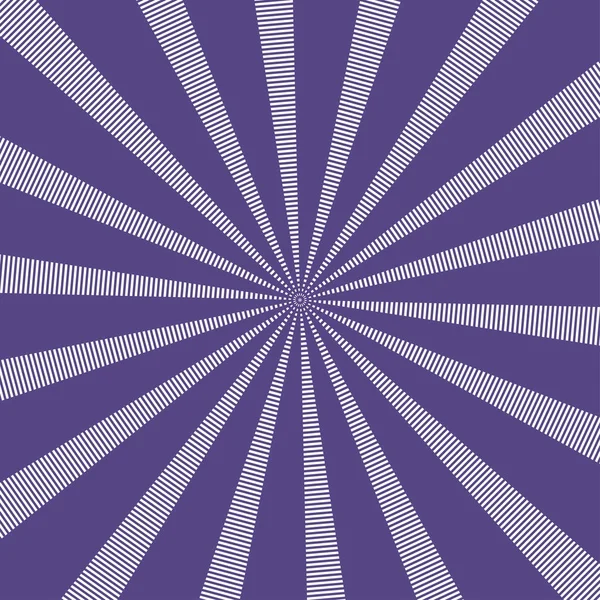 Popular vetor raios de sol fundo cor ultravioleta. Sunburst Pattern. Cor popular 2018 ano ultravioleta. Fundo vetorial — Vetor de Stock