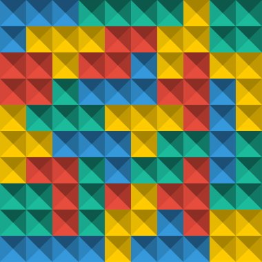 Oyun Tetris piksel tuğla. Dikişsiz desen arka plan. Derma oyun arka plan
