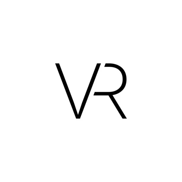 Logo VR icono de vector negro. Icono VR. Icono de realidad virtual 360, es — Vector de stock