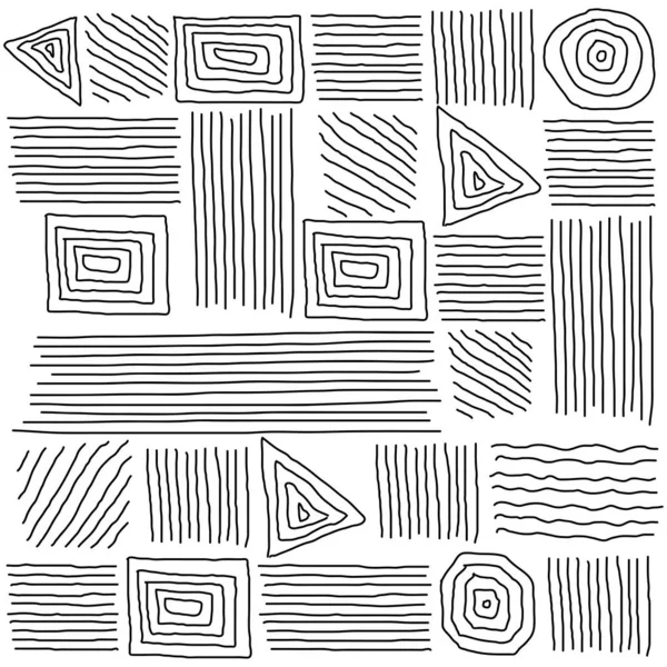 Impresión mínima abstracta de diferentes formas geométricas curvadas. Col. — Archivo Imágenes Vectoriales