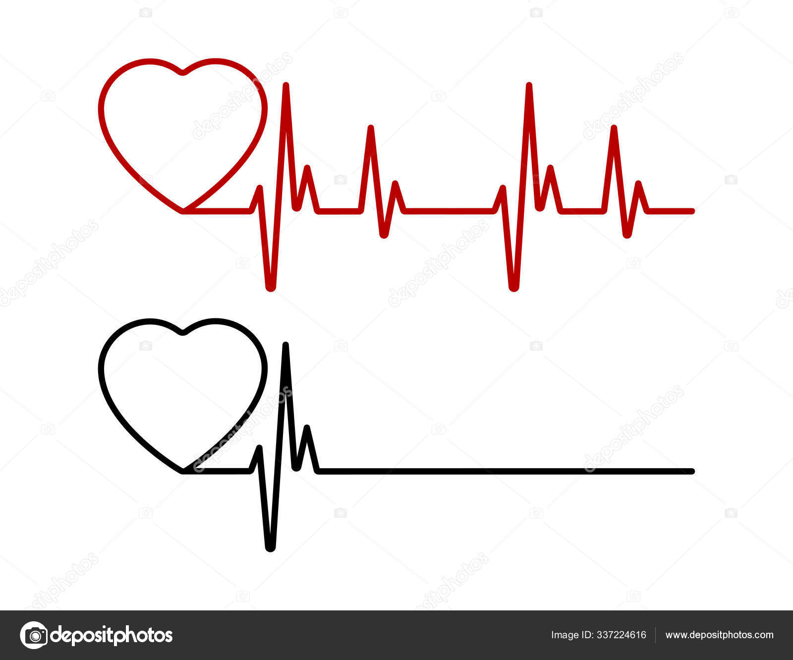 heart monitor line clipart