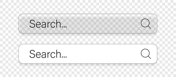 Suchen Sie Hier Suchleiste Für Suchleiste Vektor Symbole Flachem Design — Stockvektor