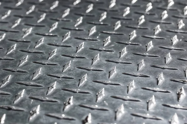 Metal diamante placa padrão textura e fundo — Fotografia de Stock