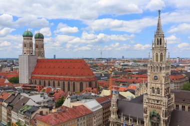 Town Hall Marienplatz, Münih, Almanya