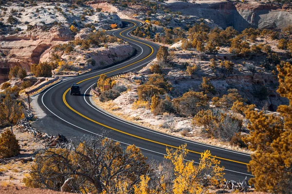 Silnice v národním parku Canyonlands, Utah, Usa — Stock fotografie