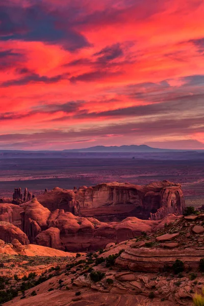 Hunts Mesa navajo Tribal majesty place near Monument Valley, Ari — Foto de Stock