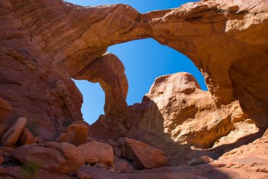 Double Arch in Arches National Park, Utah. clipart