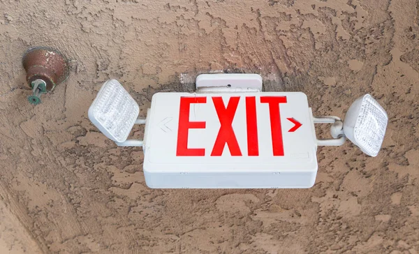 Exit sign with emergency light  and fire extinguishing system