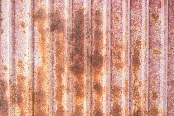 Oude roestige zink blad muur — Stockfoto