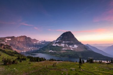 gizli göl iz, buzul Ulusal Parkı, montana, ABD