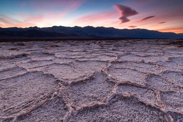 De bekken van het badwater, Death Valley, California, Usa. — Stockfoto