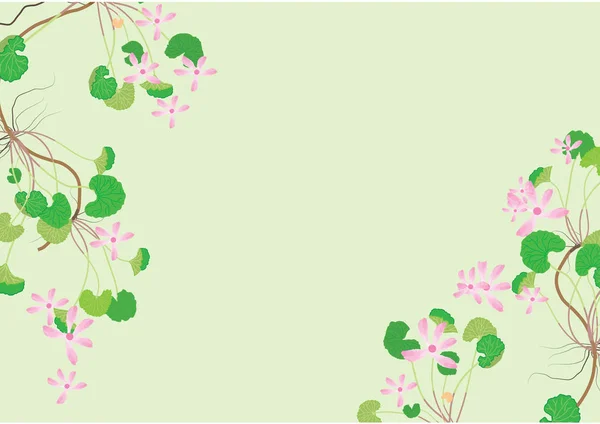 Abstraite fleur de lotus pour la bordure design .frame fleurs et feuilles .vectoriel illustration Vecteur En Vente