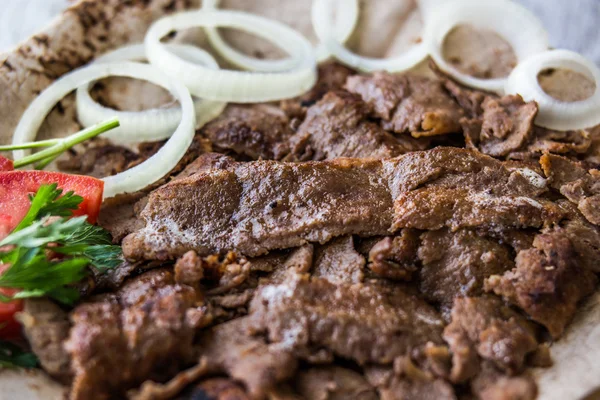 Türk Hünkar bir lavaş Tarih / Shawarma et — Stok fotoğraf